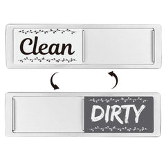Dishwasher Magnet Clean Dirty Sign Double-Sided Refrigerator Magnet, Silver Wood Grain, Black Wood Grain, Silver Wood Grain Lace, Silver Lace White Gray, Silver White Coffee Horizontal Wood Grain, Silver White Black Marble