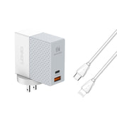 LDNIO A2620C 65W Universal Phone Tablet Charger Type-C/USB-C Port Fast Charger, 65W US Plug, 65W EU Plug, 65W UK Plug