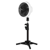 ZK-01 7 Inch Outdoor Camping LED Light Tripod Fan Portable Multifunctional Power Bank Hanging Fan