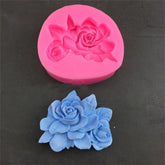 Silicone Handmade Mold Chocolate Epoxy Gypsum Fondant Mold, Gardenia, 3 Petals Frangipani