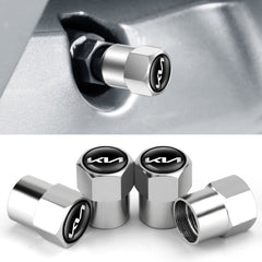 3sets For KIA KN Car Tire Valve Core Decorative Metal Cap