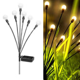2sets Solar Firefly Lights Christmas Outdoor Garden Waterproof Lawn Lights, 6 Head Warm Light, 6 Head Color Light, 8 Head Warm Light, 8 Head Color Light, 10 Head Warm Light, 10 Head Color Light