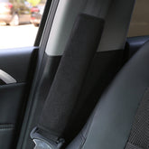 Car Seat Belt Protector Soft Extended Shoulder Pads, Black Ice Silk, Black Plush, Black Square, Purple Square, Rose Red Square, Beige Square, Milky White Plush, Grey