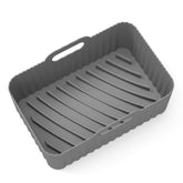 For Ninja DZ201 Air Fryer Silicone Liner Mat Reusable Basket Tray, Gray Thick Model (140g), Gray Thin Model (95g), Black Thin Model (95g), Pink Thin Model (95g), Red Thin Model (95g), Blue Thin Model (95g), Large Black (153g), Large Pink (153g)