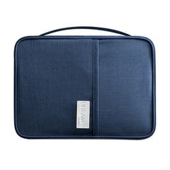 Travel Waterproof Dustproof Portable Passport Document Bag, Blue Large, Black Large, Gray Large, Navy Blue Large, Orange Pink Large, Blue Small, Black Small, Navy Blue Small, Orange Pink Small