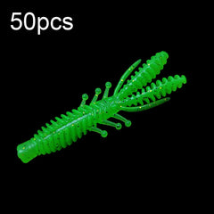 Reverse Threaded Floating Inverted Shrimp Bait, 50pcs Small, 50pcs Large