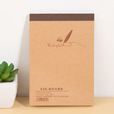 Blank Kraft Sketchbook Doodle Notebook, Small 64K, Medium 32K, Large 18K