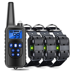 800m Remote Control Stop Barker Dog Trainer Smart Anti-Disturbance Vibration Collar, With 1 Collar, With 2 Collars, With 3 Collars