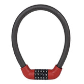 Bicycle And Electrical Vehicle 5-Digit Combination Lock Safety Anti-Theft Cycling Lock, 57 x 1.72cm