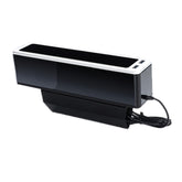 Car Seat Gap Storage Box with 2 USB Charging Port, Principal Driver Silver, Co-pilot Silver, Principal Driver Red, Co-pilot Red, Principal Driver Gray, Co-pilot Gray