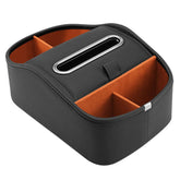 Cat Supplies Leather Storage Box Car Split Paper Tissue Box, Classic Black