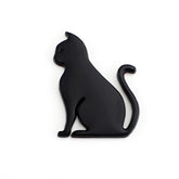 3D Cute Car Decoration Body Scratch Blocking Sticker, Black Cat