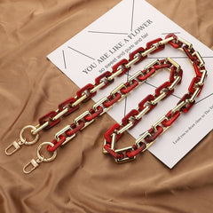 Retro Mobile Phone Chain Lanyard Tortoiseshell Acrylic Resin Bag Chain with Spacer, L205-3HS-40cm, L205-3HS -60cm, L205-3HS-120cm, L205-2HS-40cm, L205-2HS -60cm, L205-2HS-100cm, L205-LS-40cm, L205-LS-60cm, L205-LS-100cm