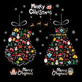 Christmas Window Decoration Poster Santa Claus Elk Snowflake Glass Wall Stickers, SD-01 45x60cm, SD-02 45x60cm, SD-03 30x90cm, SD-05 30x90cm, SD-12 30x90cm, SD-2203 30x45cm, SD-2204 30x45cm, SD-2205 30x45cm, SD-2206 45x60cm, SD-2207 45x60cm