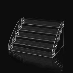 Acrylic Nail Polish Display Rack Transparent Ladder Stand Cosmetic Essential Oil Bottle Holder, 2 Layers, 3 Layers, 4 Layers, 5 Layers, 6 Layers, 7 Layers