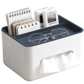 Multifunctional Tissue Box Napkin Container Organizer Box for Remote Control