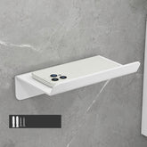 Bathroom Roll Paper Holder No-Punch Cell Phone Storage Shelf, Phone Rack (White), Paper Rack (White), Phone Rack (Black), Paper Rack (Black), Phone Rack (Gray), Paper Rack (Gray)