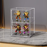 Stackable Transparent Storage Box Magnetic Suction Bookcase Handbag Display Rack, No Partitions, Single Partition, Double Partition, Three Partitions, Side Opening
