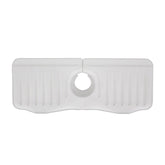 Bathroom Kitchen Silicone Faucet Anti-Splash Drain Mat, White, Grey, Black, White+Waterproof Edge, Gray+Waterproof Edge, Black+Waterproof Edge