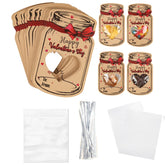 Valentine Day Bottle Shape Greeting Card Holiday Gift Exchange Card Kids Party Favor Message Card, 24pcs /Set