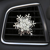 Rhinestone Metal Snowflake Car Air Vent Aromatherapy Decorative Clip