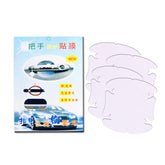 Car Door Handle Scratch Resistant Invisible Protective Film, 4pcs/set