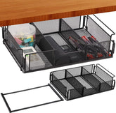 Under Desk Drawer Storage Organizer Desk Hidden Tray for Office Home, Hidden Tray