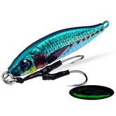 PROBEROS LF136 Fishing Lure 3D Spray Painted Imitation Bait Long Casting Freshwater Fishing Warbler Bass Leader Lure, 30g, 40g, 60g, 80g