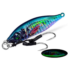 PROBEROS LF136 Fishing Lure 3D Spray Painted Imitation Bait Long Casting Freshwater Fishing Warbler Bass Leader Lure, 40g, 60g, 30g, 80g