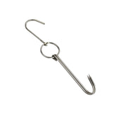 Stainless Steel Double Ring Duck Cooker Hanger Outdoor Barbecue Hanging Hook Stand, 3 Centi Small Ring 23cm, 3 Centi Small Wax Ring 24.5cm, 3 Centi Large Wax Ring 33cm, 3 Centi Medium Wax Ring 29cm, 4 Centi Steel Thick Short 24cm