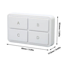 Zigbee Tuya 4-key Situational Remote Control Smart Switch, YSB34