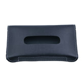 Car Armrest Box Sun Visor Hanging Leather Tissue Box, Black, Pink, Blue, Beige