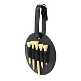 Leather Outdoor Waist Hanging Golf Spike Insert Pocket Storage Bag, Double-sided Black, Double-sided Brown, Single-sided Black, Single-sided Brown