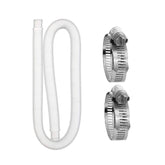 For Intex Swimming Pool Filter Pump Replacement, 1 Hose 2 Clamps, 2 Hoses 4 Clamps, 1 Hose 2 Clamps Blue, 2 Hoses 4 Clamps Blue