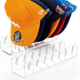 Acrylic Baseball Cap Holder Can Store 7 Baseball Caps, Transparent, Black