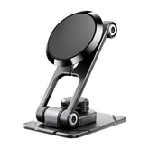 Foldable Suspension Car Phone Holder Magnetic Adhesive Type Metal Navigation Stand, D30