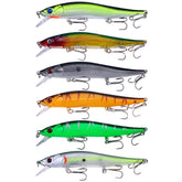 6colors /Set HENGJIA MI169 Submerged Minnow Dummy Bait Lua Hard Fishing Lures, 12cm 13.6g