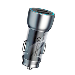 QIAKEY Vehicle Dual Port Fast Charging Charger One To Two Cigarette Lighter, TK518 Coffee, TK518 Blue, TK515 Coffee, TK515 Blue, TK519 Coffee