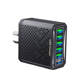 6-Ports Multifunctional Quick Charging USB Travel Charger Power Adapter, Black AU Plug, Black EU Plug, Black UK Plug, Black US Plug, Pink AU Plug, Pink EU Plug, Pink US Plug, White AU Plug, White EU Plug, White UK Plug, White US Plug, Yellow AU Plug