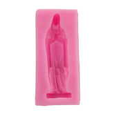 Virgin Mary Fondant Silicone Cake Molds DIY Chocolate Clay Mold Pastry Baking Tool