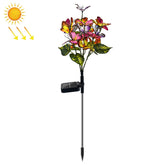 Lawn Ground Plug Light Decoration Outdoor Solar LED Garden Lights, Butterfly Flower