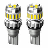 2pcs T10 3030+4014 18LED Constant Current Decoder Indicator Light Reversing Light, T10 (White)