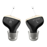 1pair Invisible In-Ear Hearing Aid Sound Amplifier For The Elderly And Hearing Impaired, 1pair Black, 1pair Skin, 1pair Red and Blue