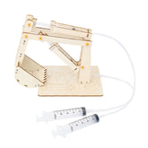Wooden Hydraulic Excavator Pupils DIY Technology Small Production Science Experiment Materials, Wooden Hydraulic Excavator