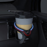 Car Cup Holder Air Conditioner Outlet Multifunctional Storage Rack, Black Red LED Light, Black Silver LED Light, Black Red Ordinary, Black Silver Ordinary