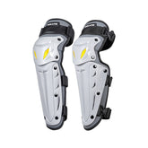 SULAITE Motorcycle Outdoor Riding Breathable Protective Equipment, 2pcs /Set Knee Pads Gray, 2pcs /Set Elbow Pads Gray