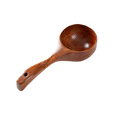 Household Wooden Long Handle Large Soup Spoon Eating Noodle Spoon Water Scoop, Tanoak (Old Lacquer Color), Tanoak (Original Color), Beech, Acacia
