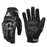GHOST RACING Motorcycle Riding Anti-fall Breathable Rubber Shell Touch Screen Gloves, M, L, XL, XXL