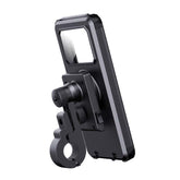 Bicycle Fixed Rotatable Waterproof Cell Phone Navigation Bracket, Handlebar Model, Rearview Mirror Model