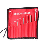 9-in-1 Heavy Duty Roll Pin Punch Set Round Punch Removal Tools, Canvas Packaging, with Hammer